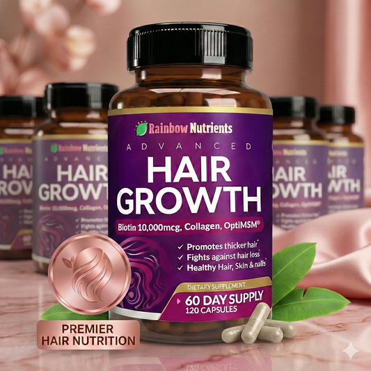 RAINBOW NUTRIENTS HAIR GROWTH - 120 CAPSULAS