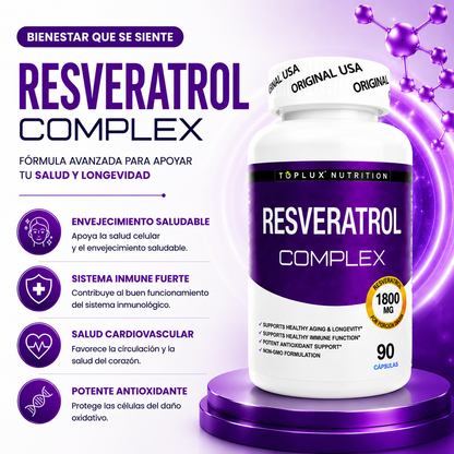 Resveratrol Toplux Nutrition 90 capsulas